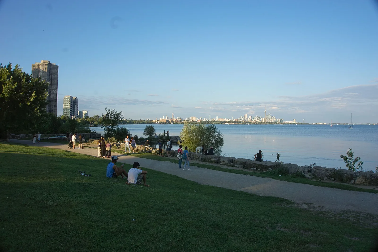 The Toronto skyline seen from Humber Bay Shores Park