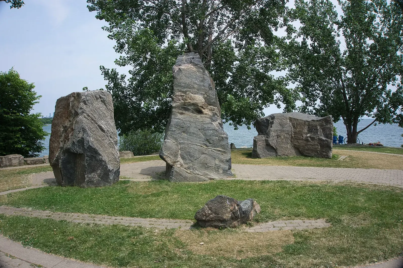 Rocks at Sheldon Lookout overlooking Humber Bay